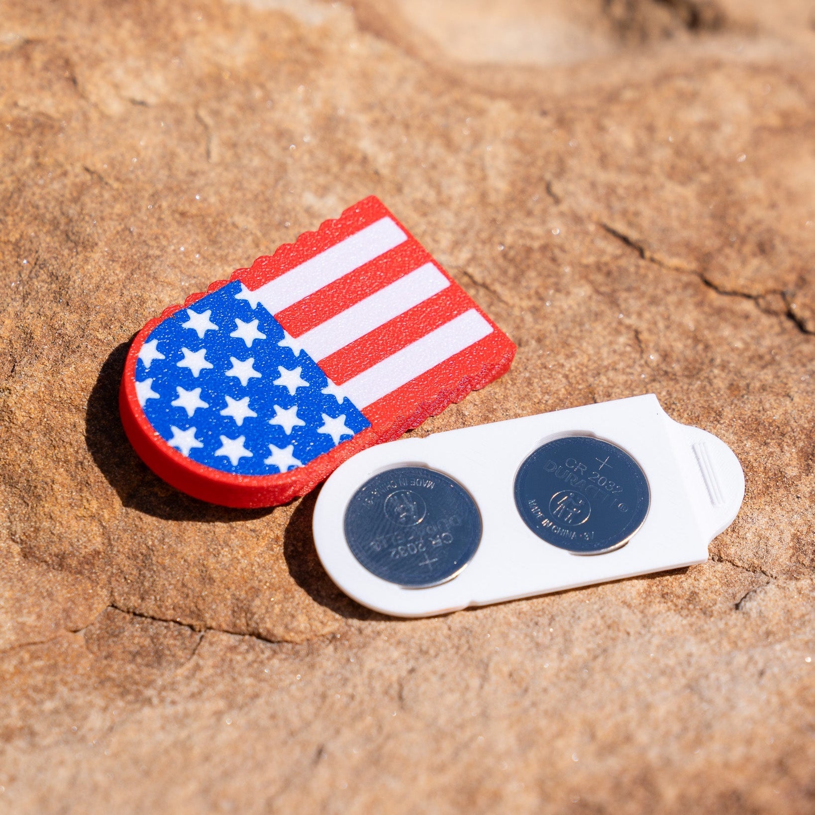 Limited Edition Fourth of July SRAM AXS Shifter CR2032 Battery Holder and Tool - BackroadsLab